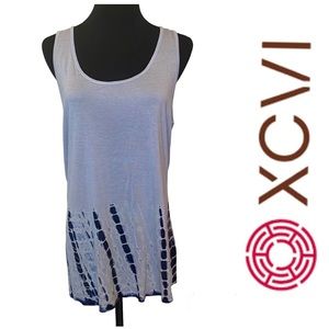 XCVI NWT Tie-Dye Style Rayon Tank Top Size Large